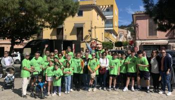 Les tres flames recorren Mallorca en el tercer dia de Correllengua Interilles