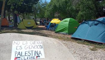 L'Acampada per Palestina a la UIB acusa el rector de desentendre's de les agressions