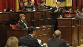 Barceló durant la seva intervenció aquest dimarts. 