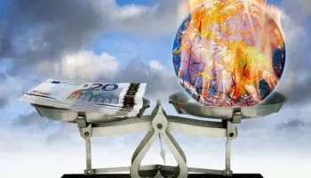 Il·lustració que simbolitza el cost de canvi climàtic i la priorització dels guanys sobre la salut del planeta. (Víctor DE SCHWANBERG/SCIENCE PHOTO LIBRARY | AFP).