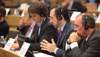 El president Bauzá, exercint la seva responsabilitat de cap de la delegació espanyola al Comitè de les Regions europees.