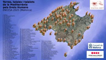 Aquest dissabte s'il·luminaran 96 torres, talaies i talaiots de Mallorca pels drets humans
