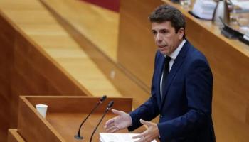 El president de la Generalitat Valenciana, Carlos Mazón (PP), en una de les seves controvertides intervencions