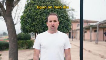 L’entrenador del Mallorca, Jagoba Arrasate, convida a participar a l’Acampallengua