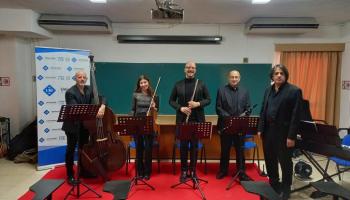 Imatge dels músics de Collegium Musicum durant l'actuació.