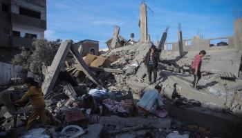 Imatge d'una casa destruïda a la Franja de Gaza per l'atac de l'Exèrcit Israelià.