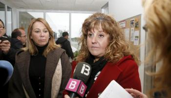 Camps amb la batlessa de Maó, Águeda Reynés.