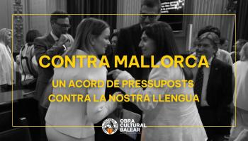 OCB: «El PP torna a utilitzar el català com a moneda de canvi per pactar amb l’extrema dreta antimallorquina»