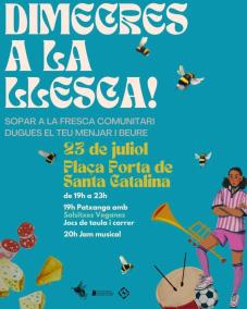 ‘Dimecres a la llesca’ a la plaça de la Porta de Santa Catalina