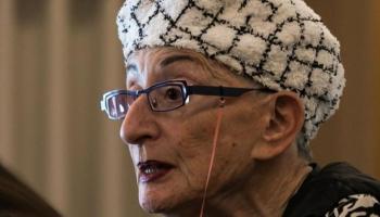 L'escriptora, dramaturga i filòsofa francesa, Hélène Cixous, durant l'acte d'entrega del Premi Formentor de les Lletres 2025.