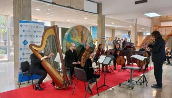 Els músics del Collegium Musicum durant el concert de tardor a la UIB.