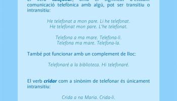 Com hem de dir que fem una trucada?