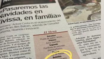 Titllen de «vergonya» que el vicepresident recomani vi forà: «Ha de posar en valor la gran tasca dels nostres productors i aparcar el cunyadisme gastronòmic»