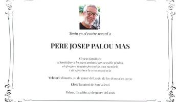 [VÍDEO] Primer homenatge a Pere Palou i Mas i velatori