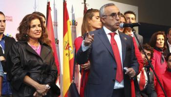 Ana Botella, al costat del president del Comitè Olímpic Espanyol, un pic ja sabien que Madrid no organitzaria els Jocs de 2020.
