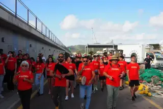 La flama de la llengua ha arribat a Cala Rajada provinent de Menorca.