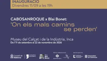 El Museu del Calçat d'Inca inaugura la peça artística 'On els mals camins se perden' sobre la poesia de Blai Bonet