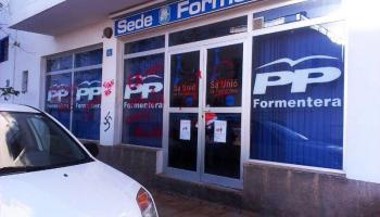 La seu del PP a Sant Francesc.