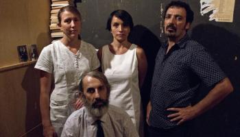 Els actors i el director. 