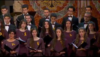 L'Orfeó Català s'enllaça contra la Llei de símbols