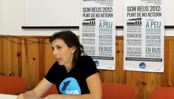 Margalida Ramis, presentà la campanya i la primera acció, que es durà a terme avui.