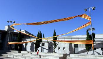 El llaç de 70 metres que penjà l'IES Marratxí. 