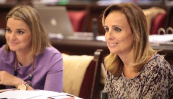 Prohens i Cabrer durant un Ple al Parlament. 