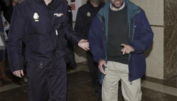 Miquel Nadal, arribant per a declarar sobre el suposat suborn que reberen per concedir els solars de Can Domenge a la constructora Sacresa.