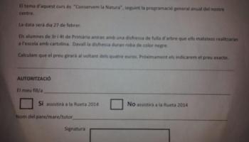 Circular informativa que ha estat objecte de la piulada d'Aguiló.