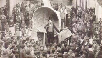 Imatge del carnaval a Andratx del 1935. 