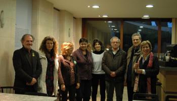 Mateu amb els llibreters.