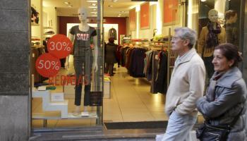 La majoria d'establiments no estaven estibats de consumidors.