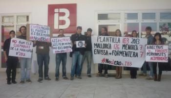 Protesta a Eivissa en contra de les retallades. 