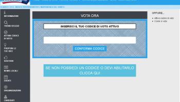 Captura d'imatge de la web on es pot votar. 