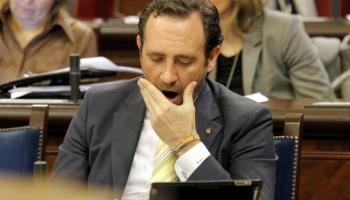 Bauzá durant el ple d'aquest dimarts.