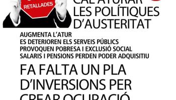 La Cimera Social insta els ciutadans a participar en la manifestació convocada per al pròxim dia 3 d'abril per reclamar el manteniment dels drets socials i mostrar el rebuig a les retallades.