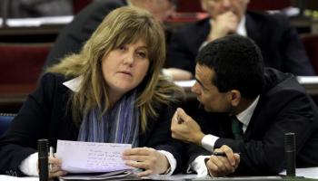 Camps durant el ple d'aquest dimarts. 