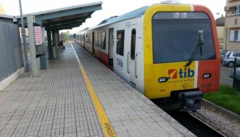 Andana del tren a sa Pobla.