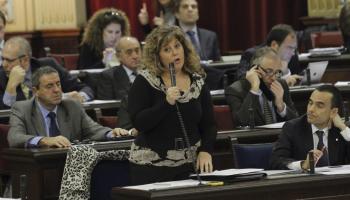 Intervenció de la consellera Camps en una anterior sessió del Parlament.