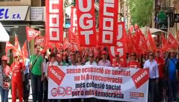 Milers de persones es manifesten a Palma el Dia del Treball