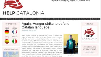 Captura de pantalla del digital que recull la vaga de fam de Sastre. 