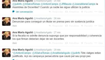 Comentaris a la xarxa per part dels dos diputats balears. 