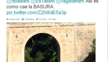 Imatge del tweet escrit pel jove. 