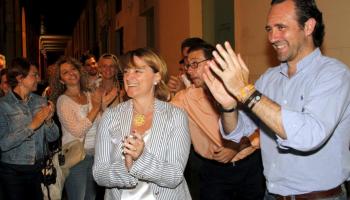 Bauzá aquest diumenge a la seu electoral de Palma. 