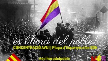 Concentració aquest dilluns també a Palma en contra de la successió dinàstica.