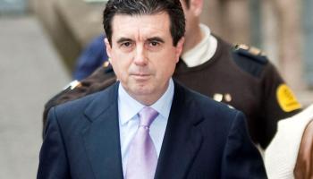 L'expresident Jaume Matas, el dia de la seva primera compareixença judicial.