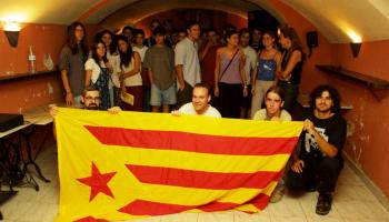Celebració dels joves d'Esquerra Republicana en motiu de la diada de l'11 de setembre.