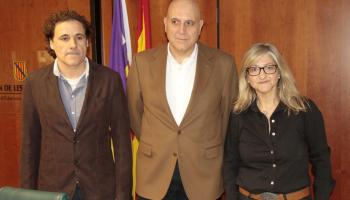 Estarellas amb els dos directors generals, Bartomeu Isern i Isabel Cerdà. 