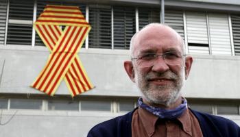 Marratxí en una imatge d'arxiu quan encara hi havia el llaç quadribarrat al centre marratxiner. 