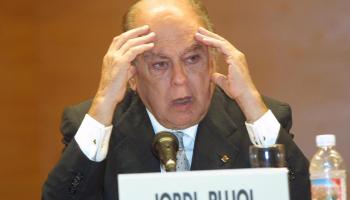 Pujol durant una visita a Palma. 